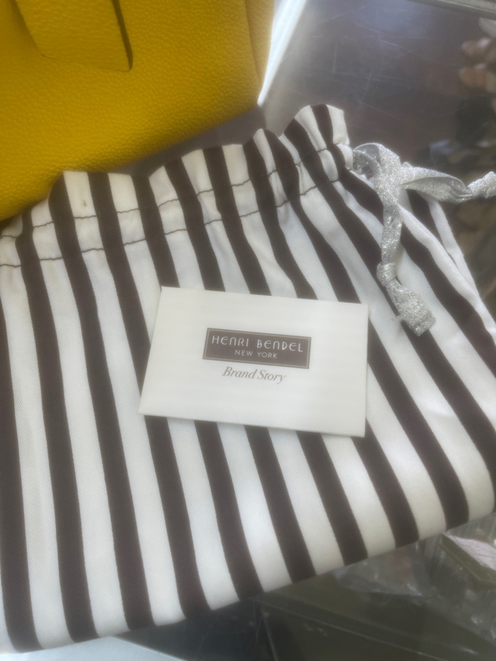 henri bendel Yellow Pebbled Leather Satchel - Picture 4 of 13